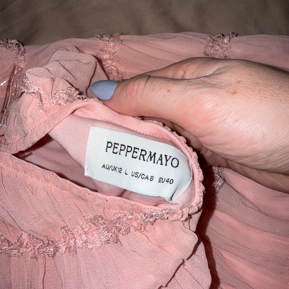 Peppermayo Pink Tiered Mini Dress - Picture 5 of 5